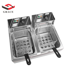 commercial snack electric  fuel potato chips French fries chicken fryer  cooker